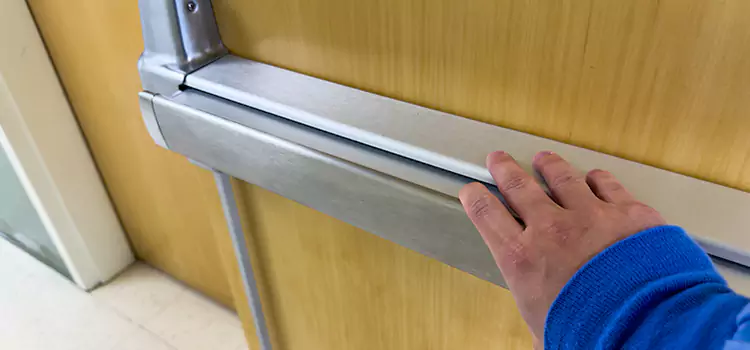 Installing a Push Bar on a Door Pueblo